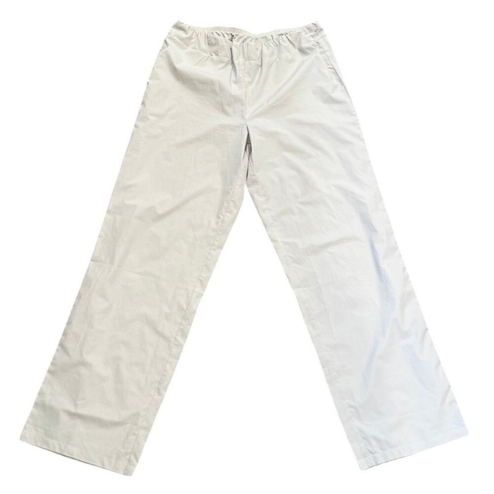 Coolibar UPF 50+ Sun Protection Pants Light Gray Small Wide Leg Travel Pants